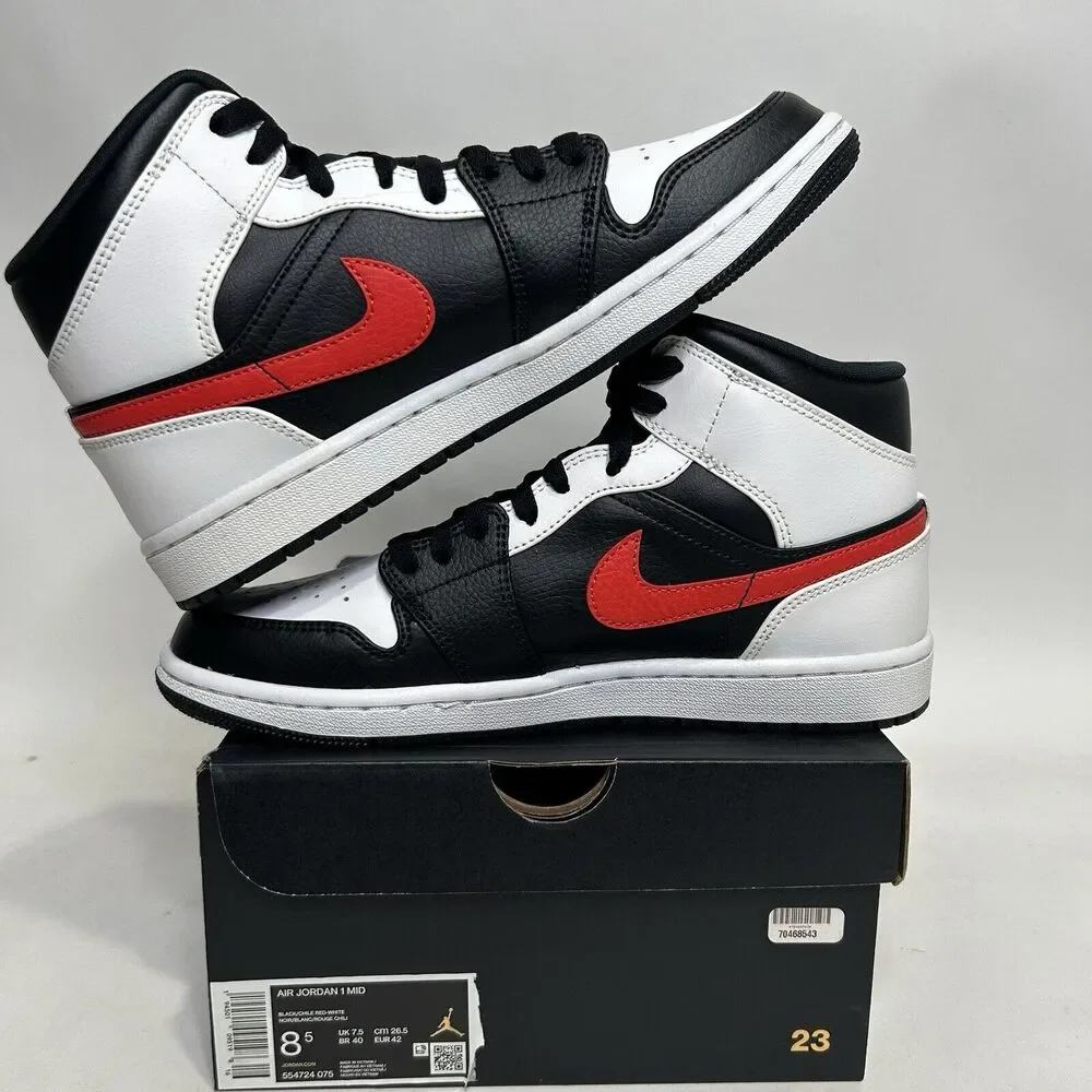 Nike Shoes Air Jordan 1 Mid Retro “Chile Red” 2024 - Picture 3 of 6